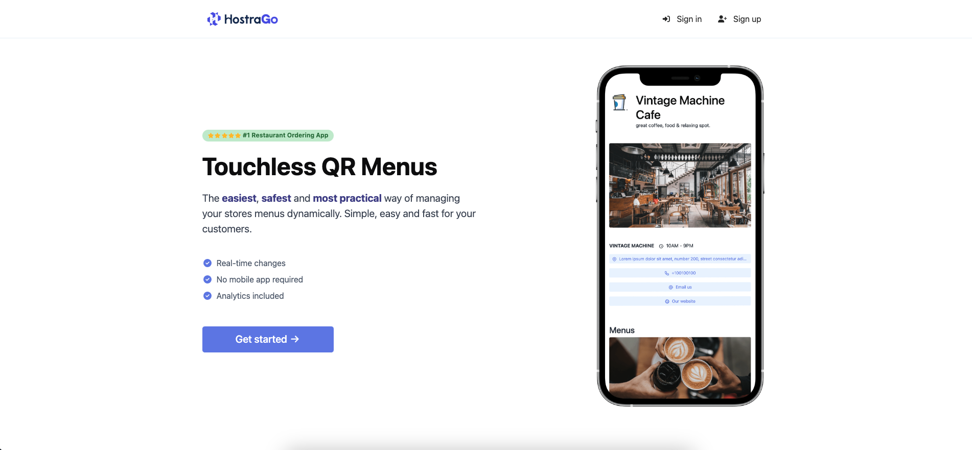 66qrmenu presentation image